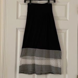 BTween - Girls size 7/8 long black skirt.